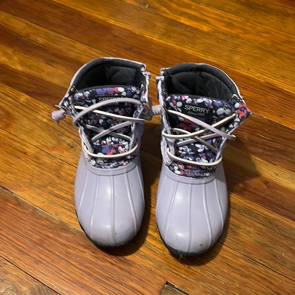 Little girls Sperry boots